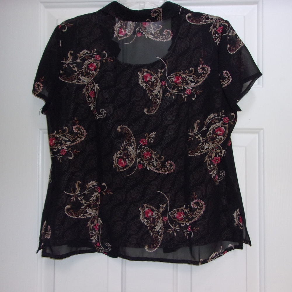 Emma James Two Piece Shell & Over Blouse